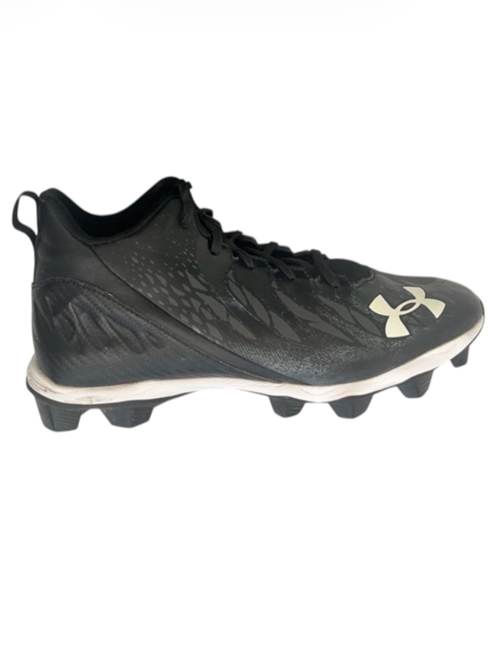 Under Armour Spotlight Cleats Black Mens 9 Football Baseball Lacrosse Soccer
